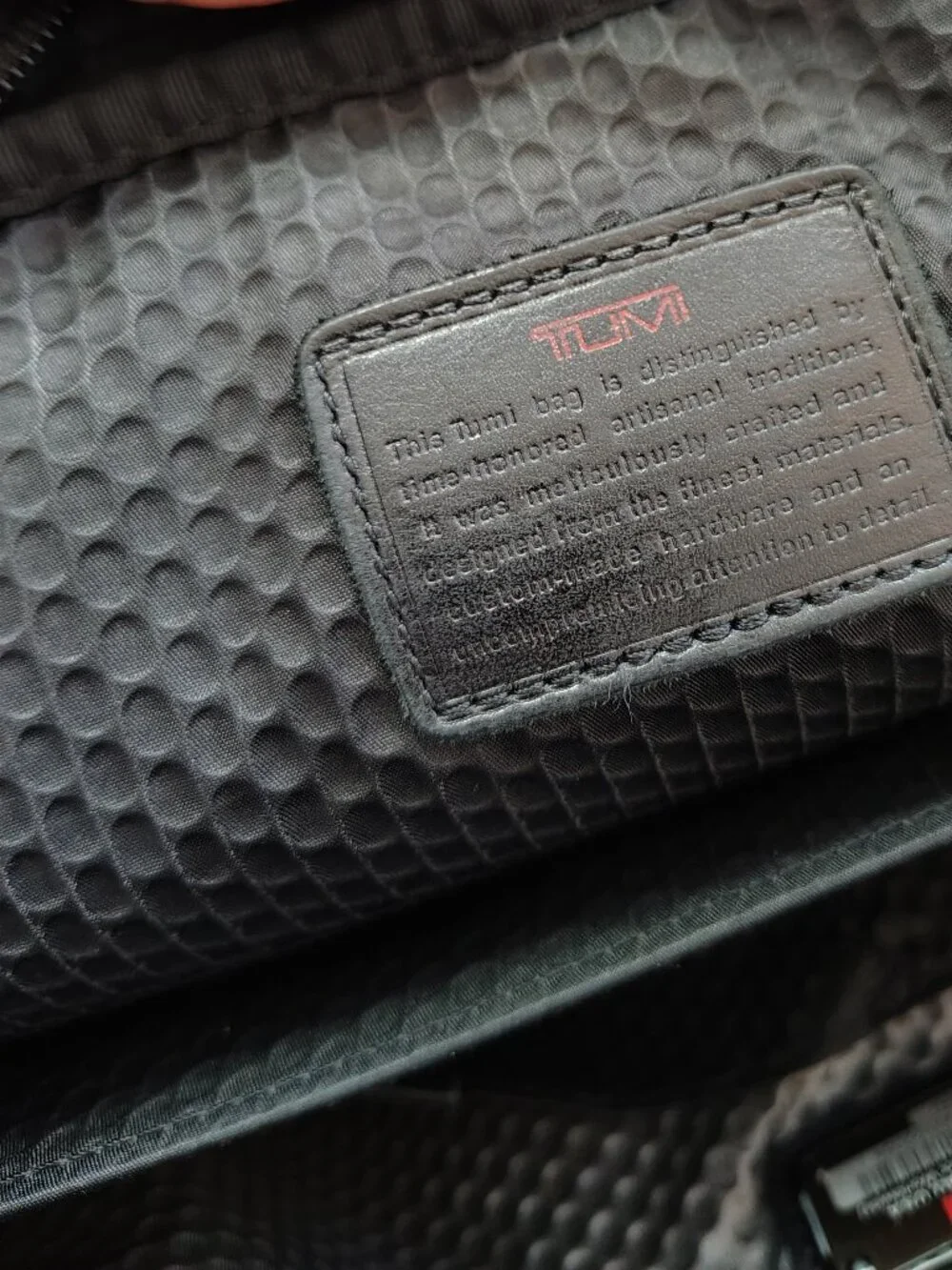 Tumi Organizer Brief Portfolio Black Bag